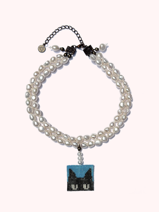 Antique Cat Necklace