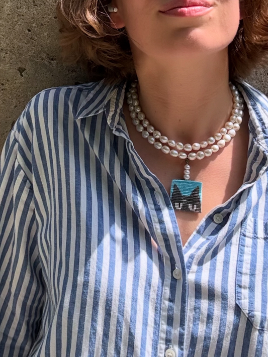Antique Cat Necklace